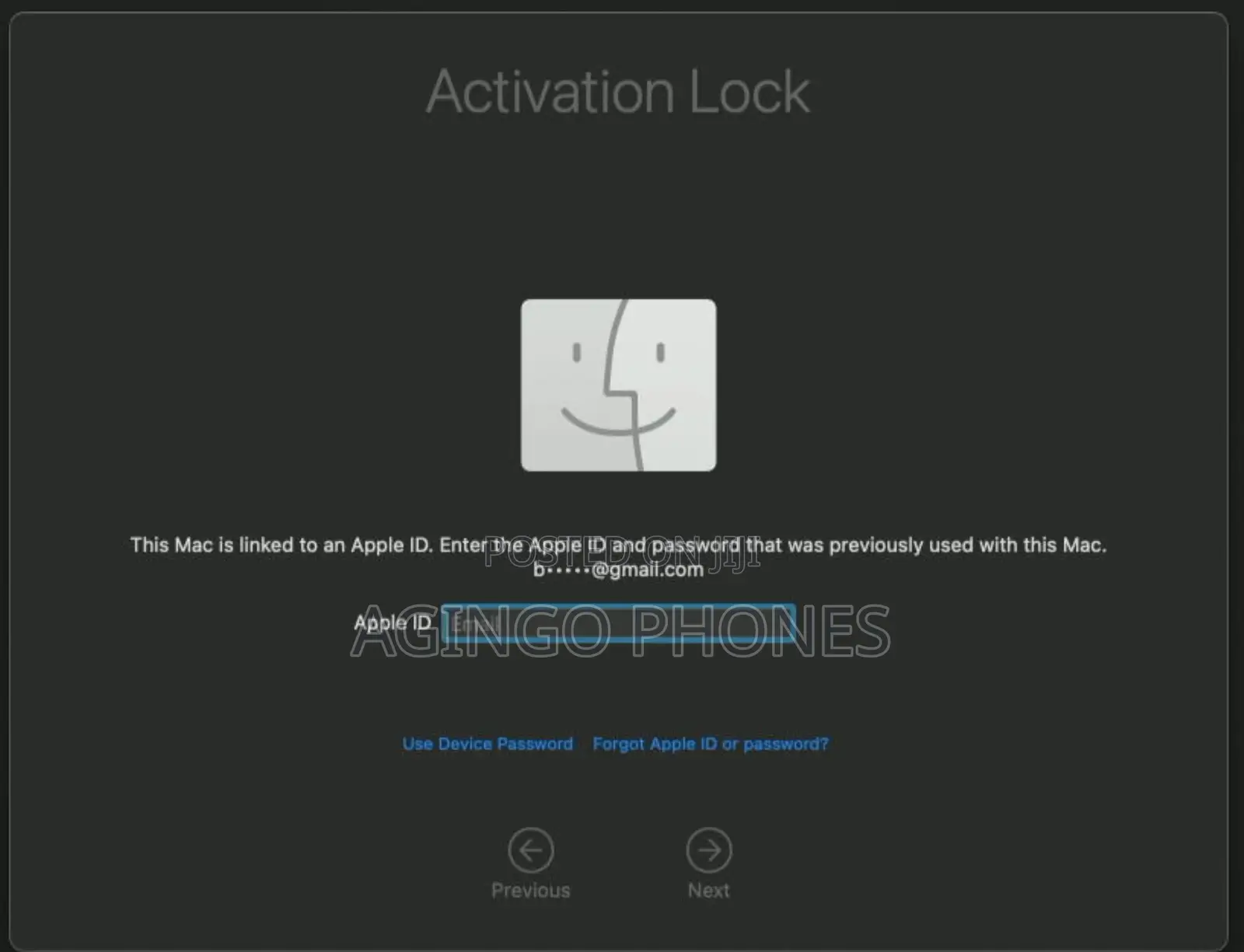 Macbook Activation Lock Bypass