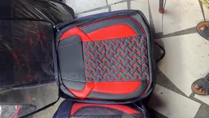 Toyota Corolla Seat Cover Complete Red and Black Leather