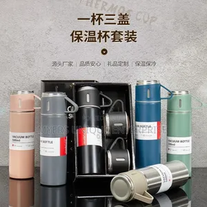 Triple Cup Vacuum Flask