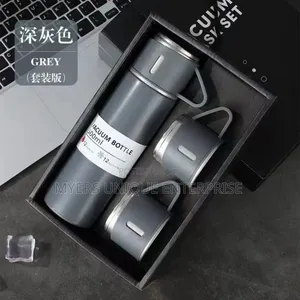 Leakproof Vacuum Flask With Portable Cup Set