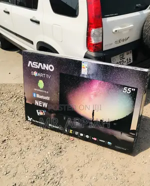 Newly Made Asano 55” Uhd Smart Tv(2025)Black 