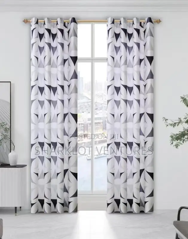 2 in 1 Pair High Quality Room Curtains