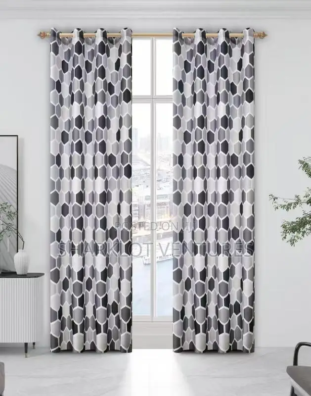 2 in 1 Pair High Quality Room Curtains