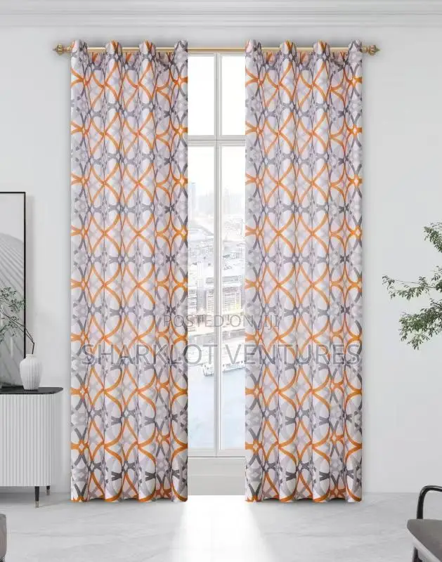 2 in 1 Pair High Quality Room Curtains