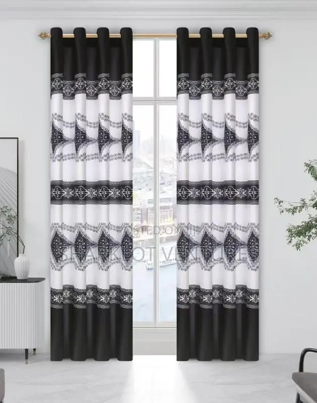 2 in 1 Pair High Quality Room Curtains