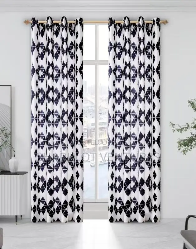 2 in 1 Pair High Quality Room Curtains