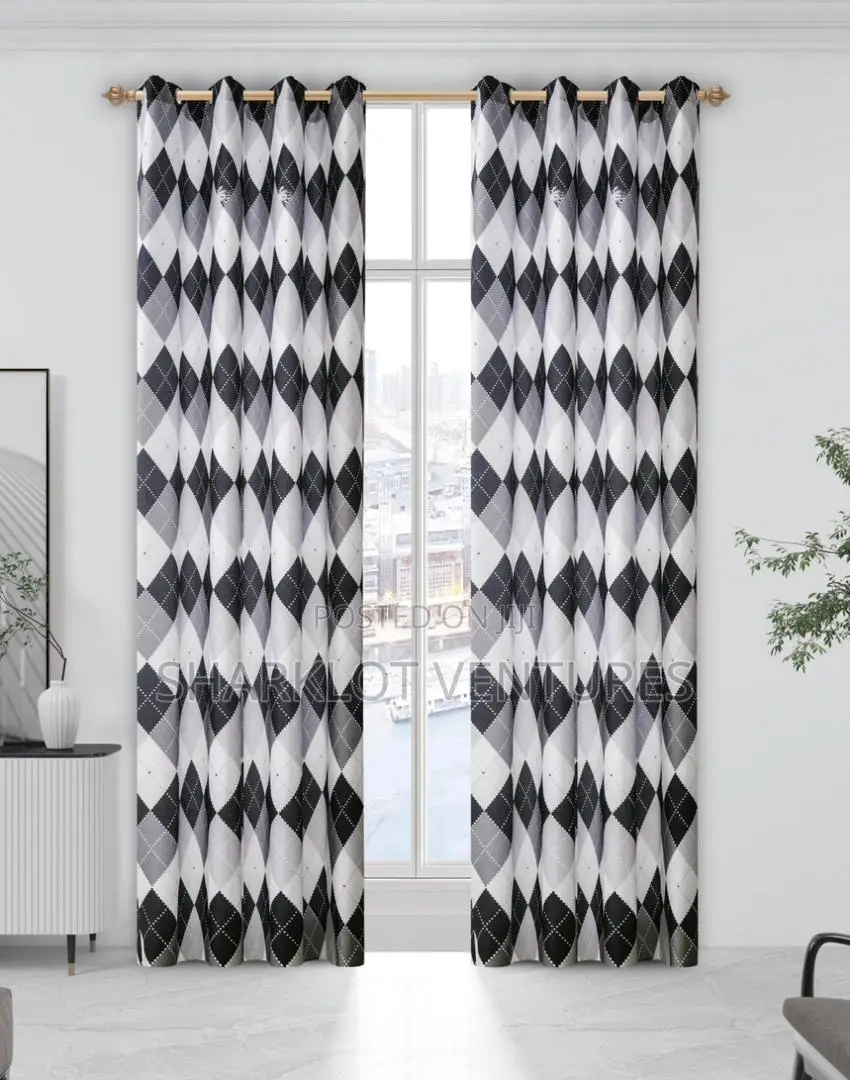2 in 1 Pair High Quality Room Curtains