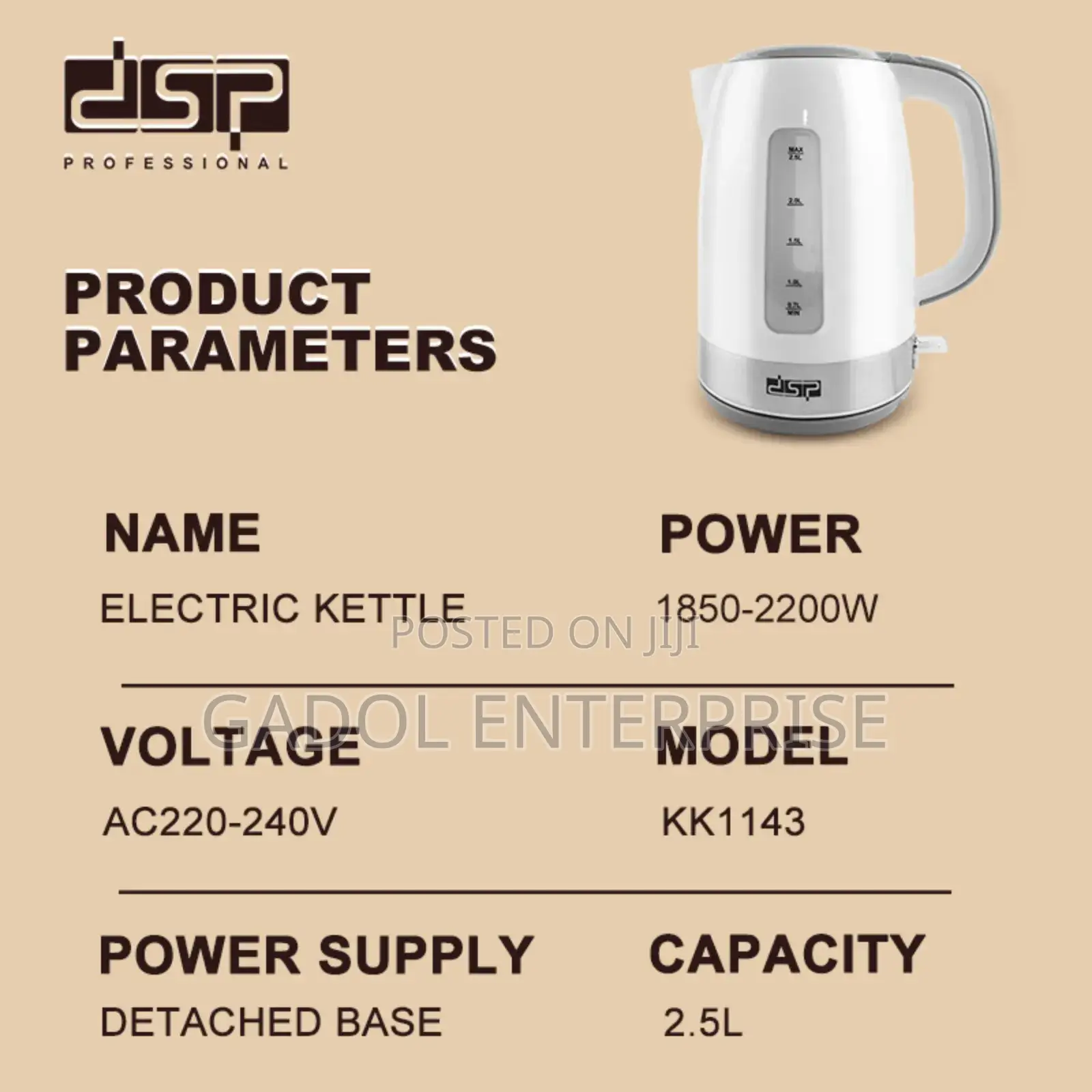 Water Kettle 2.5l Electric