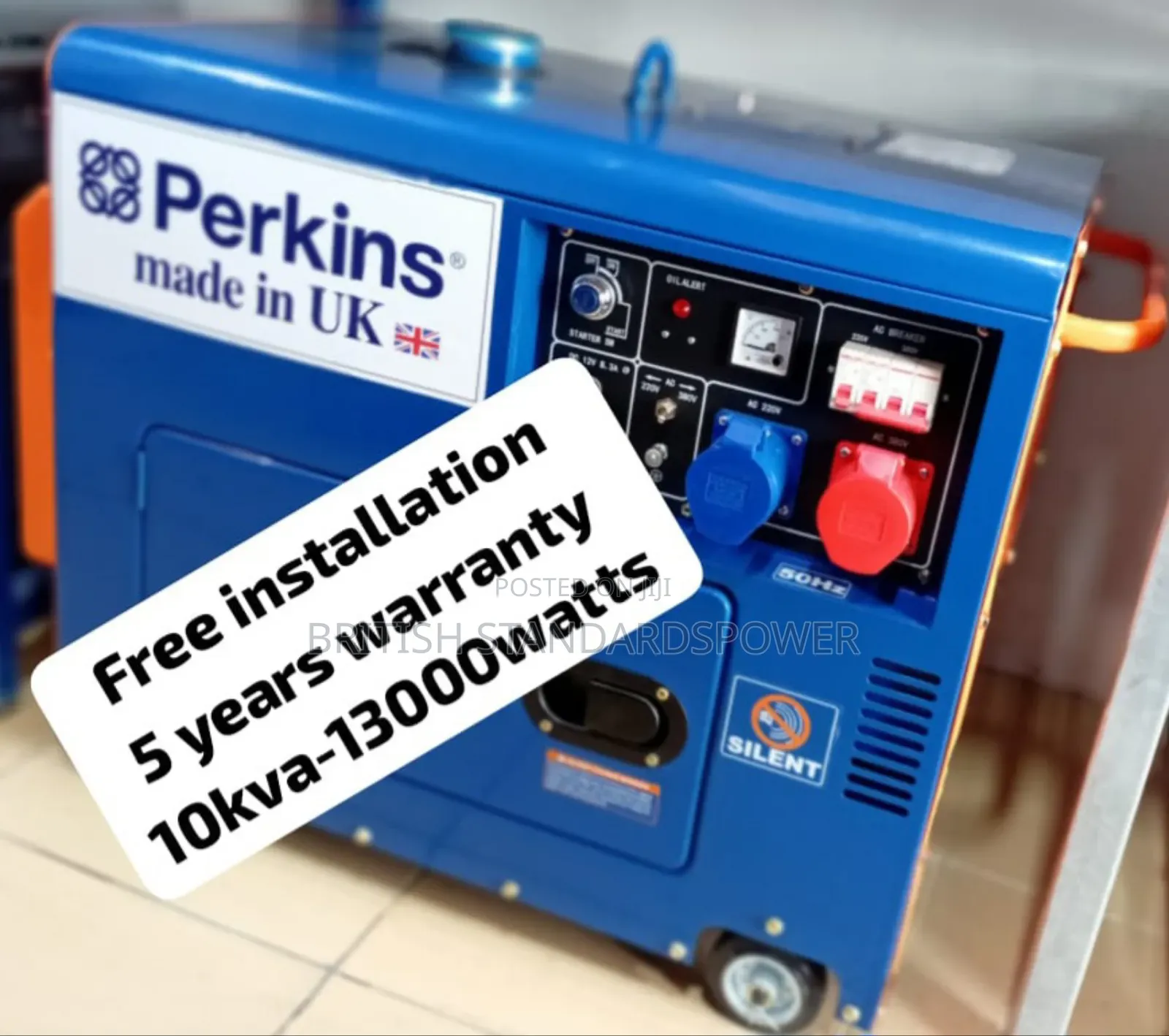 Must Run Power 10kva Silent Diesel Generator
