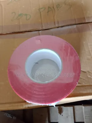 Caution Tape - Red & White - With Caution Label Inside.