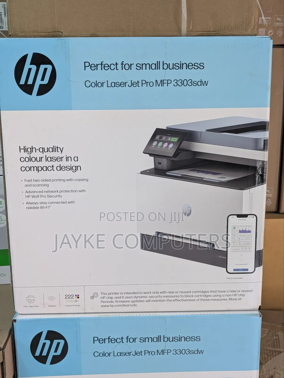 Hp Color Laserjet 3303fdw –Wireless, Print, Scan, Copy
