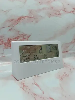LCD Digital Alarm Clock With Transparent Display