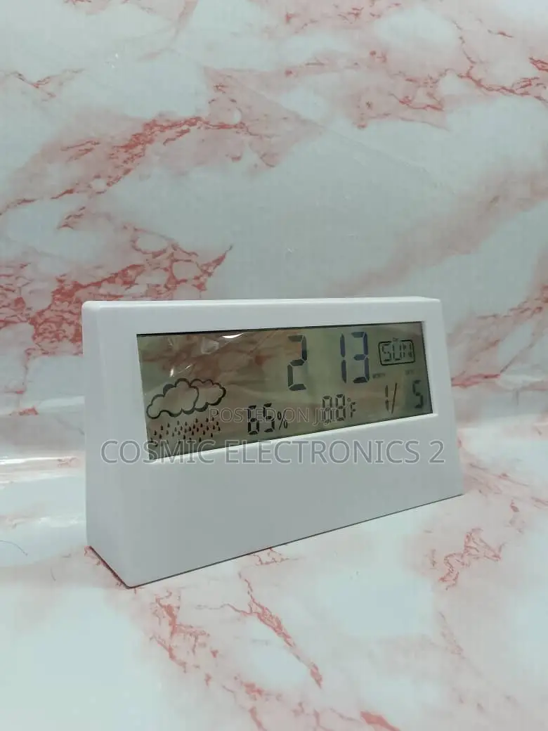 LCD Digital Alarm Clock With Transparent Display