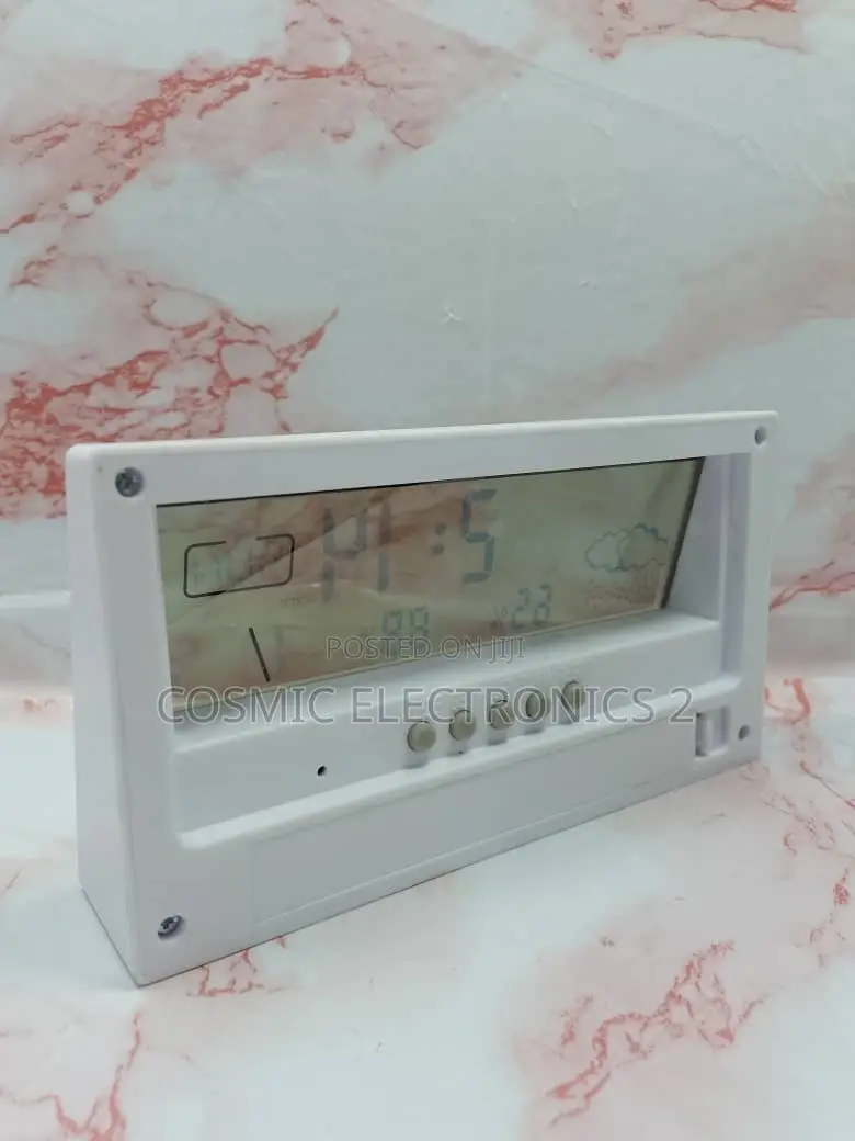 LCD Digital Alarm Clock With Transparent Display