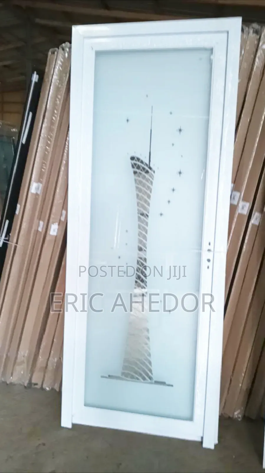 Foreign Design Bath and Toilet Glass Door and Handle