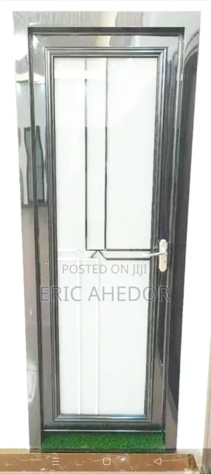 Pure Black Foreign Design Bath and Toilet Glass Door