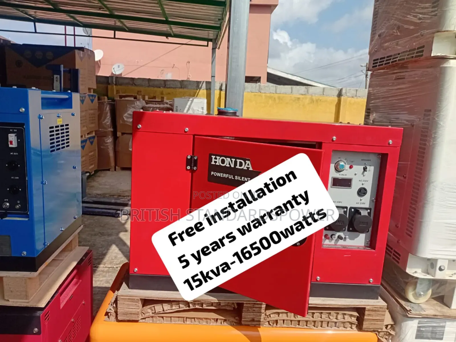 Pure Sine Wace Power 15kva Silent Diesel Generator