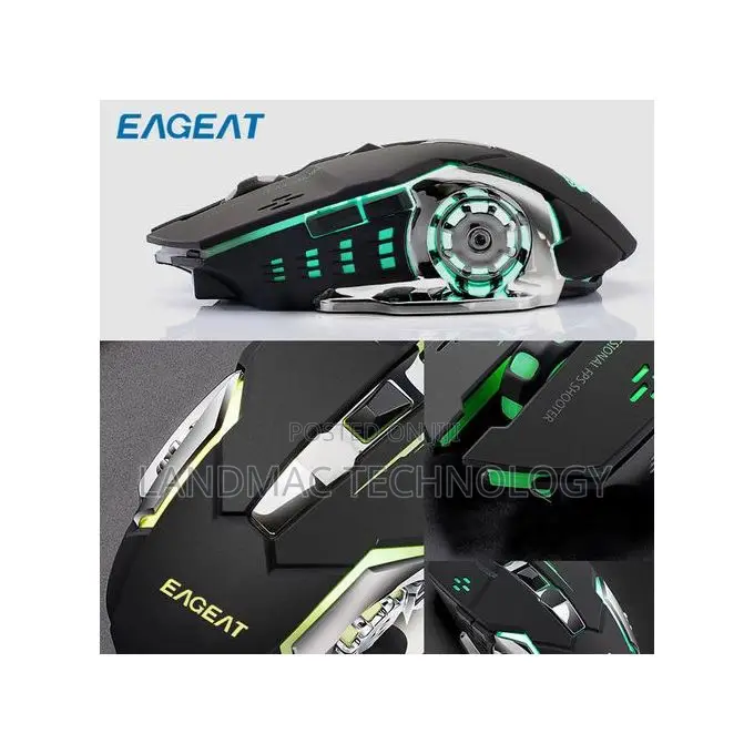 Bluetooth 2.4ghz -Speed Wireless Rechargeable Game Mouse