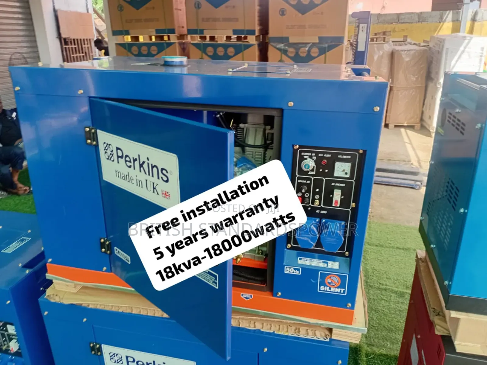 Trying Sine Wave Power 18kva Silent Diesel Generator