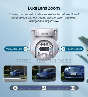 Hikview 4g 12x Zoom Dual Lens Solar Battery PTZ Camera Ubox