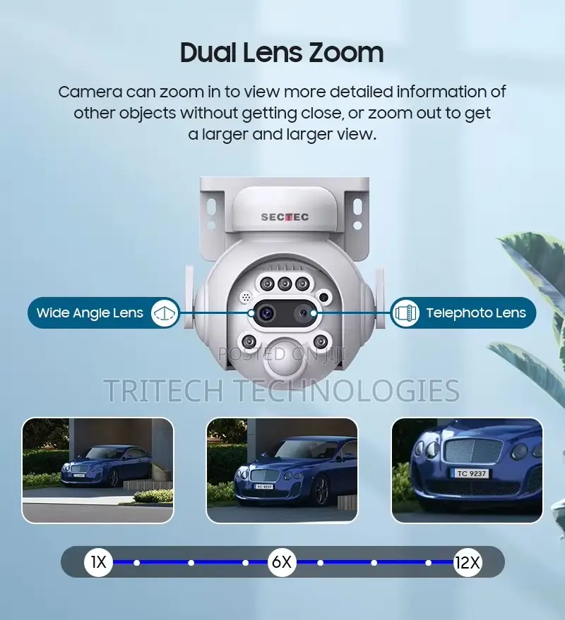 Hikview 4g 12x Zoom Dual Lens Solar Battery PTZ Camera Ubox
