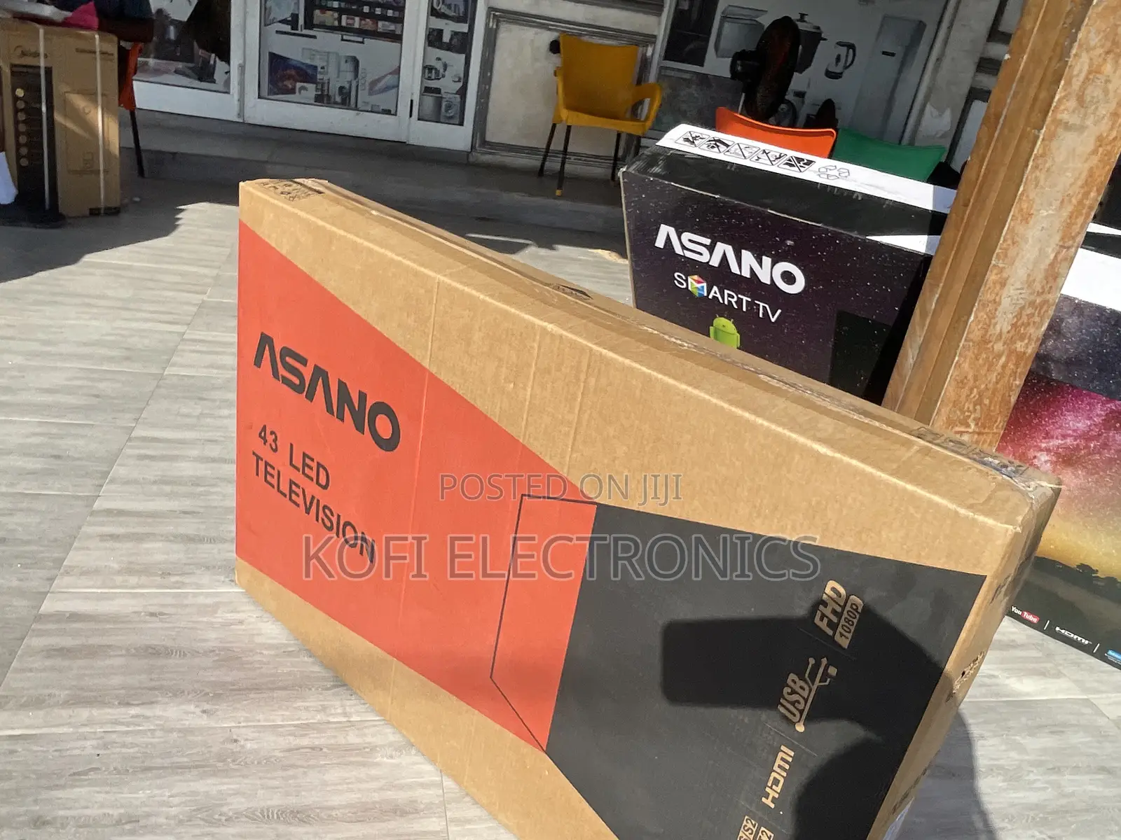 Led Black Digital Electric Asano 43 Inches Glossy Tv