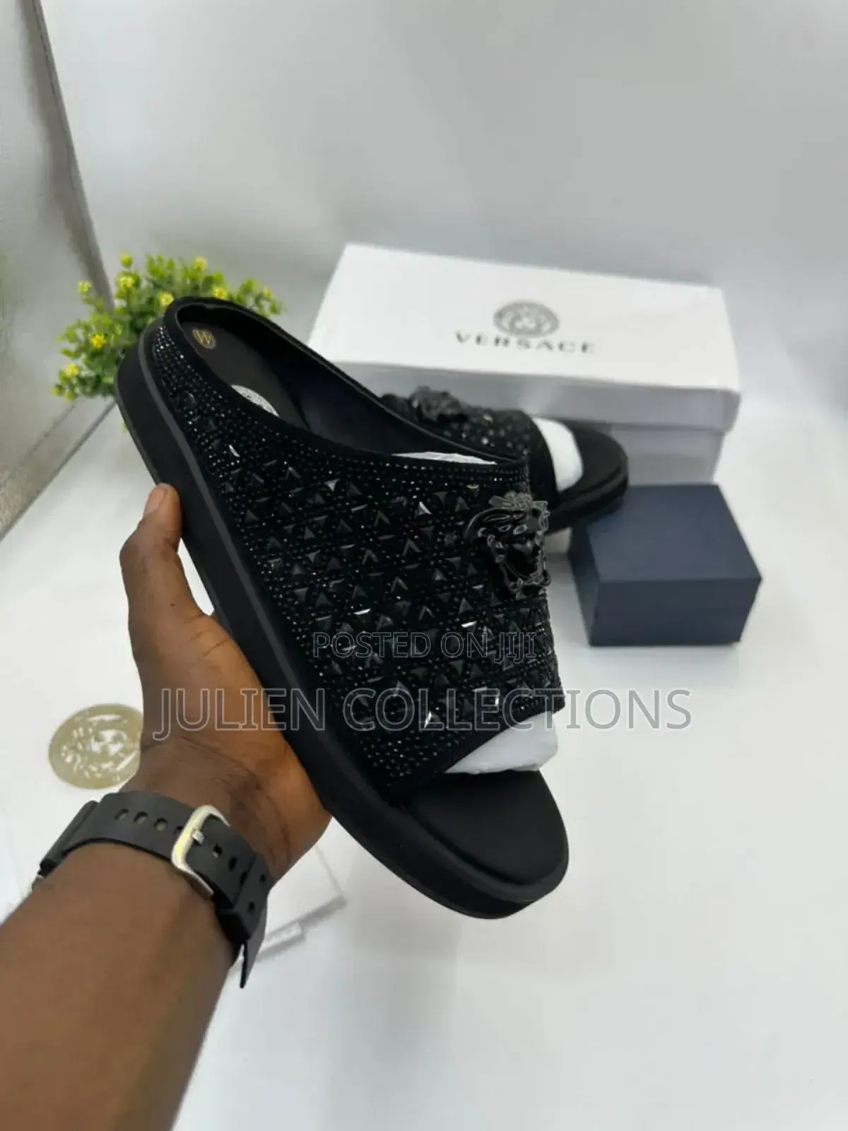 Versace Slide Black