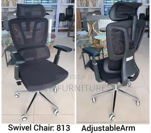 Swivel Office Chair With Headrest