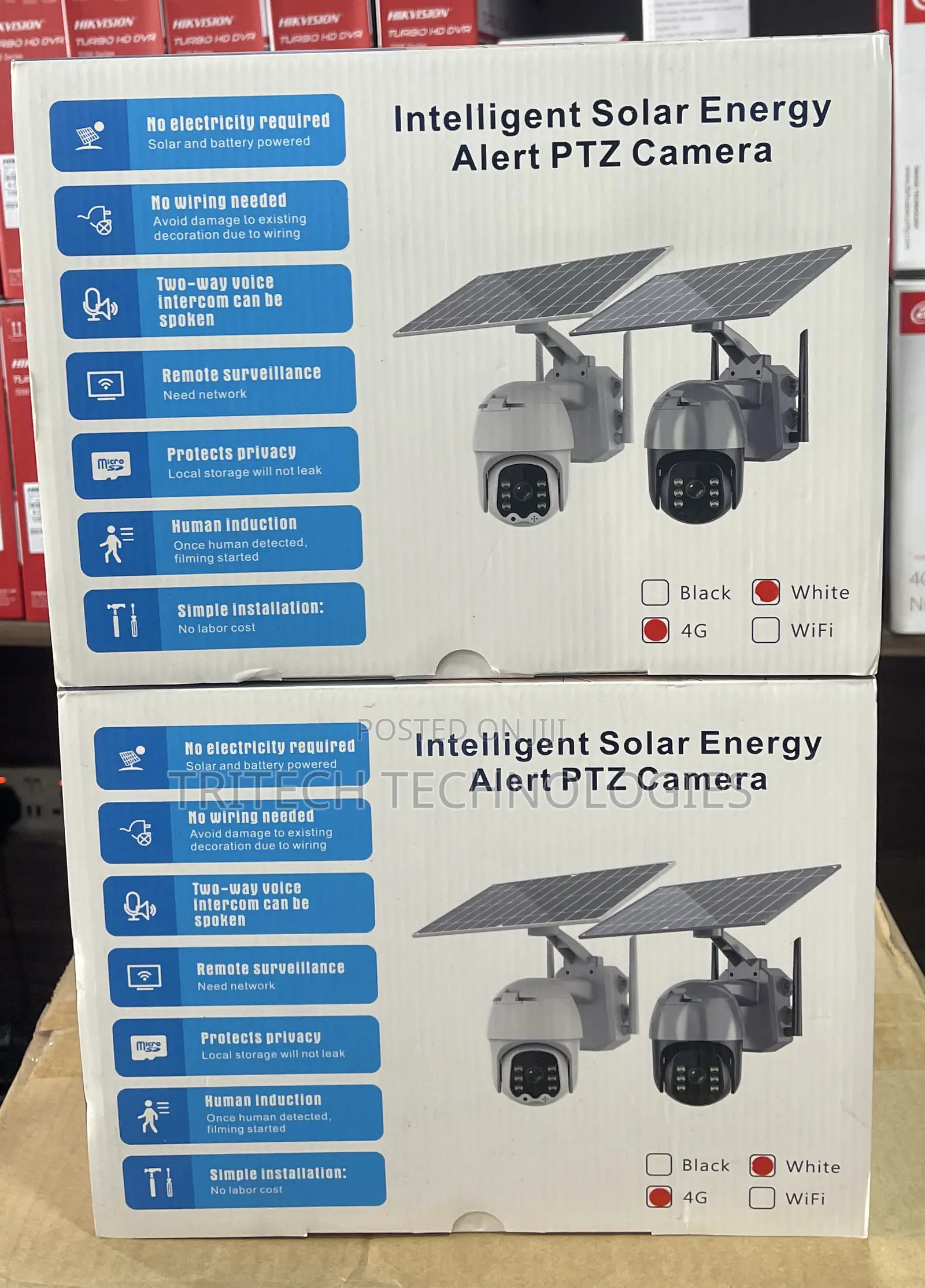 Hikview 3mp 4g Solar PTZ Camera Q5pro