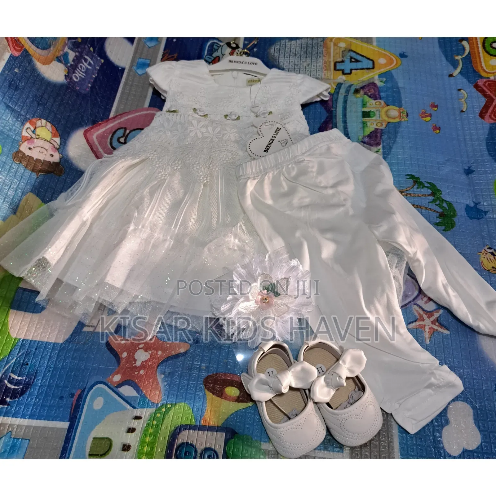 Good in My Christening Dress With Shoe and Hairband 0 to 3m