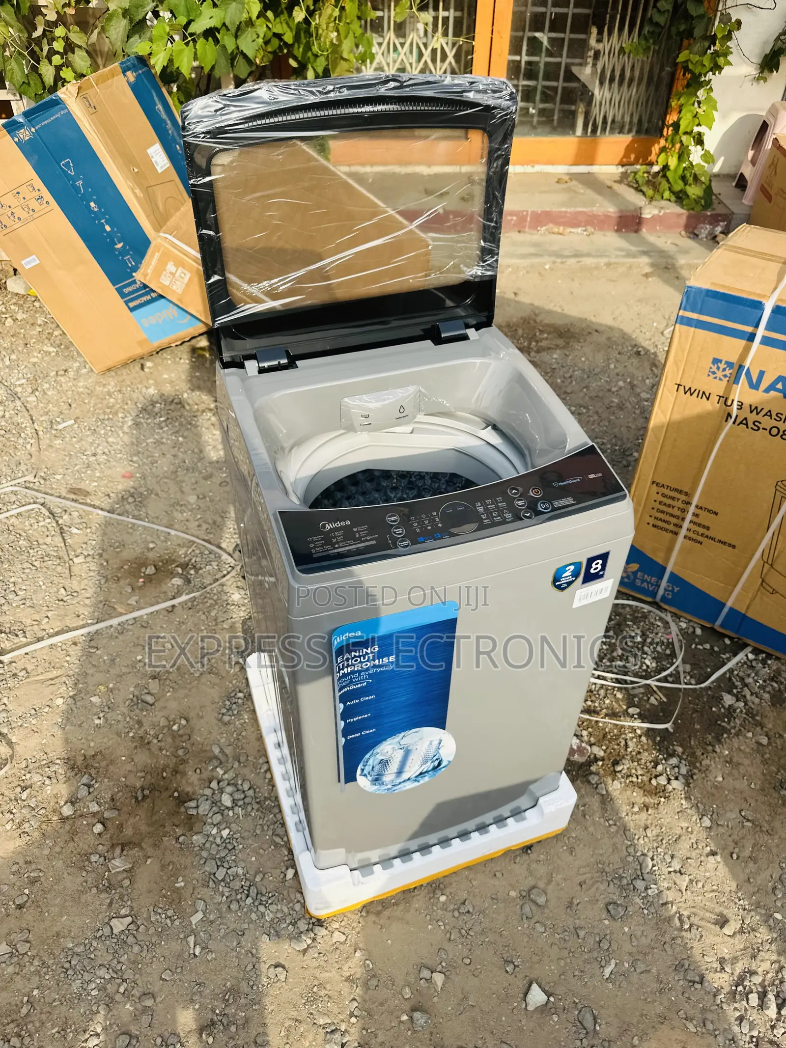 Powerful Wash and Spin Full Auto 8kg Topload Midea