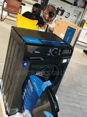 Secure Fullauto 8kg Frontload Midea Grey Washer