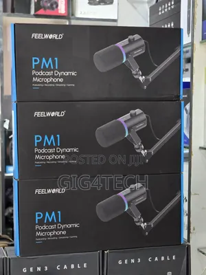 Feelworld Pm1 Podcast Usb-C XLR Microphone Long Arm