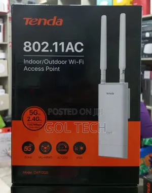 Tenda Wireless Access Point Dual Band Indoor/Outdoor Oap1200