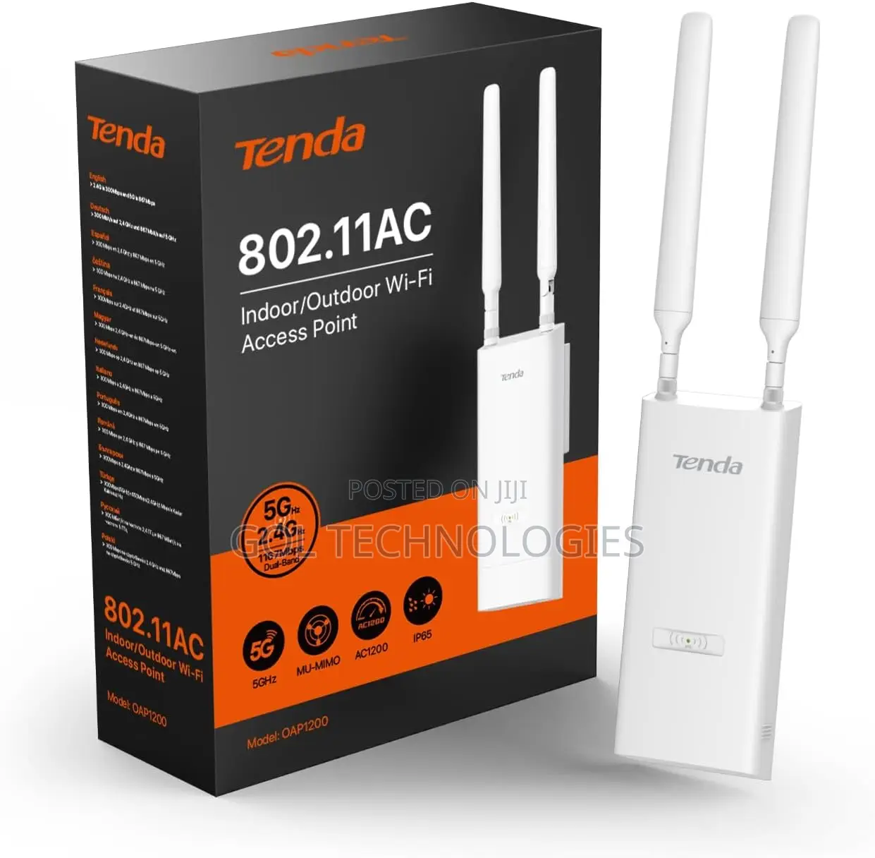 Tenda Access Point 802.11ac Indoor/ Outdoor Wifi Dual Band Oap1200