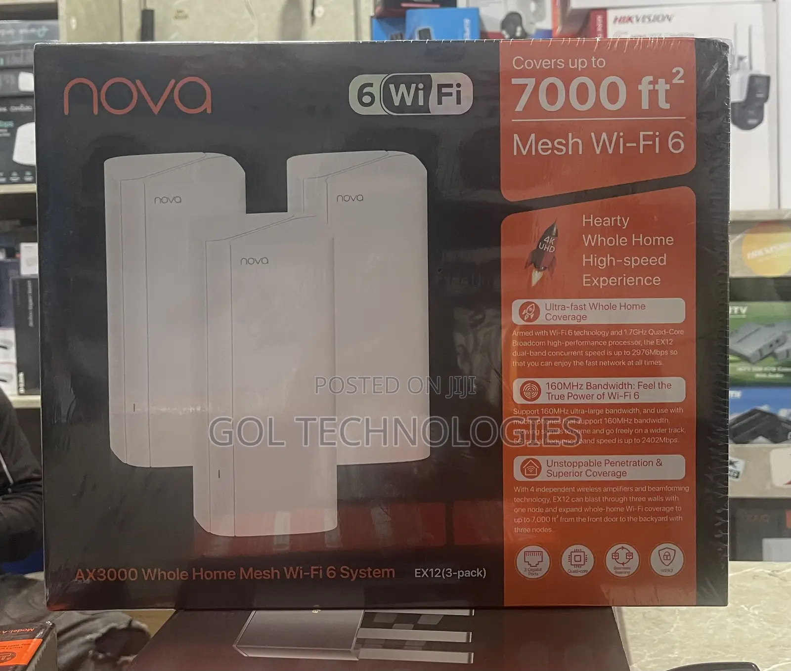 Tenda Nova Mx12(3-Pack) Ax3000 Whole Home Mesh Wi-Fi 6