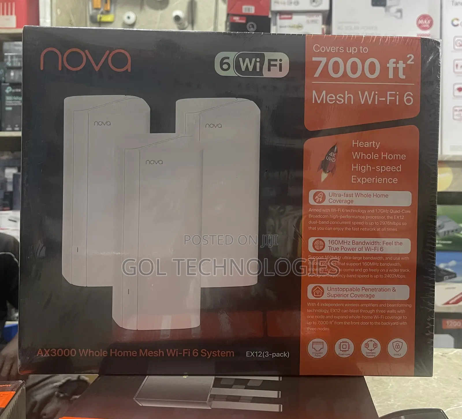 Tenda Nova Mx12(3-Pack) Ax3000 Whole Home Mesh Wi-Fi 6