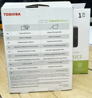 Toshiba Canvio Basics Portable Hard Drive 1tb
