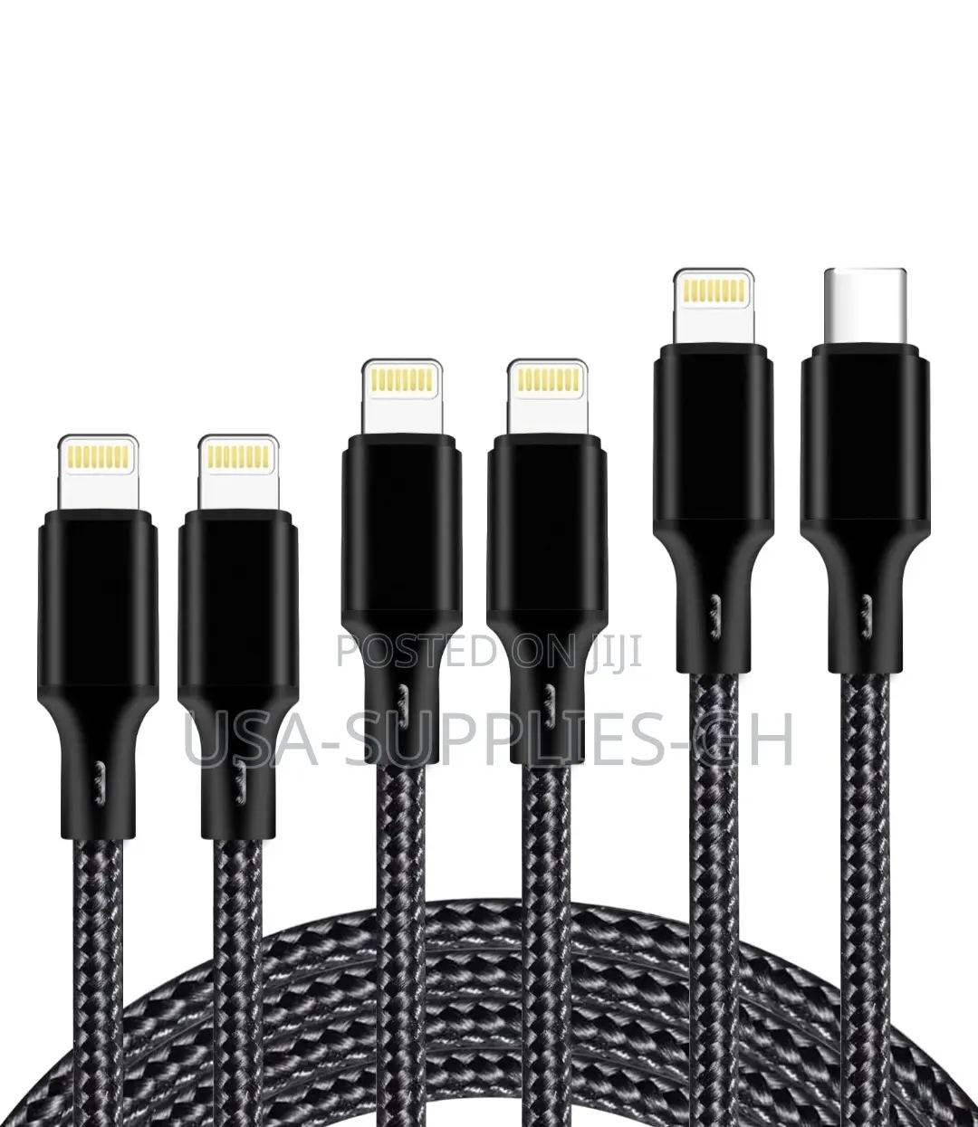 Mfi Certified 6ft Usb-C to Lightning Braided Cable - From Usa