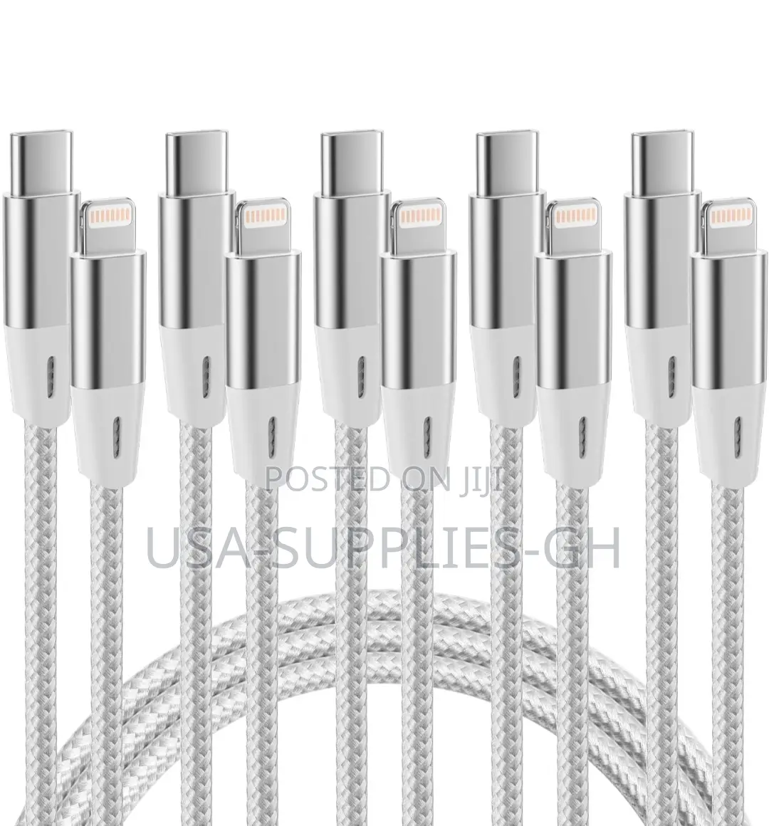 Mfi Certified 6ft Usb-C to Lightning Braided Cable - From Usa