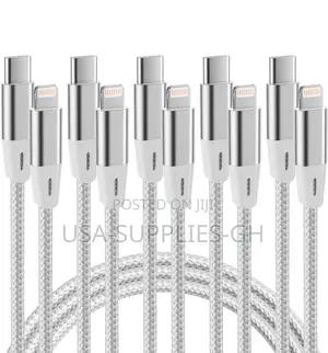 Mfi Certified 6ft Usb-C to Lightning Braided Cable - From Usa