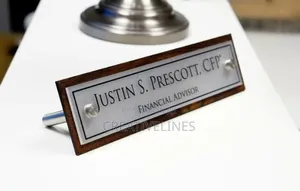 Office Table Name Plate