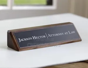 Office Table Name Plate