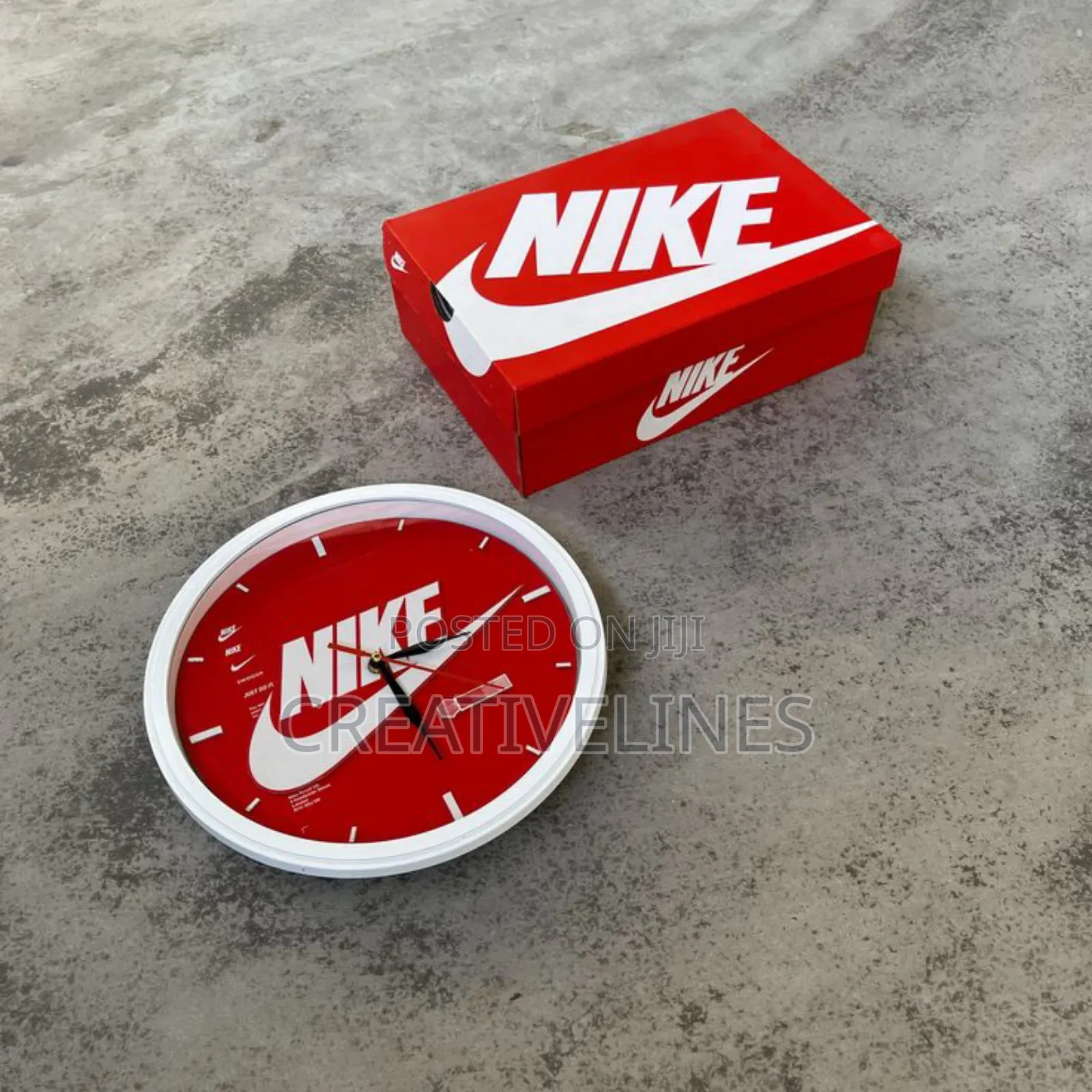 Reddish Branded Clock