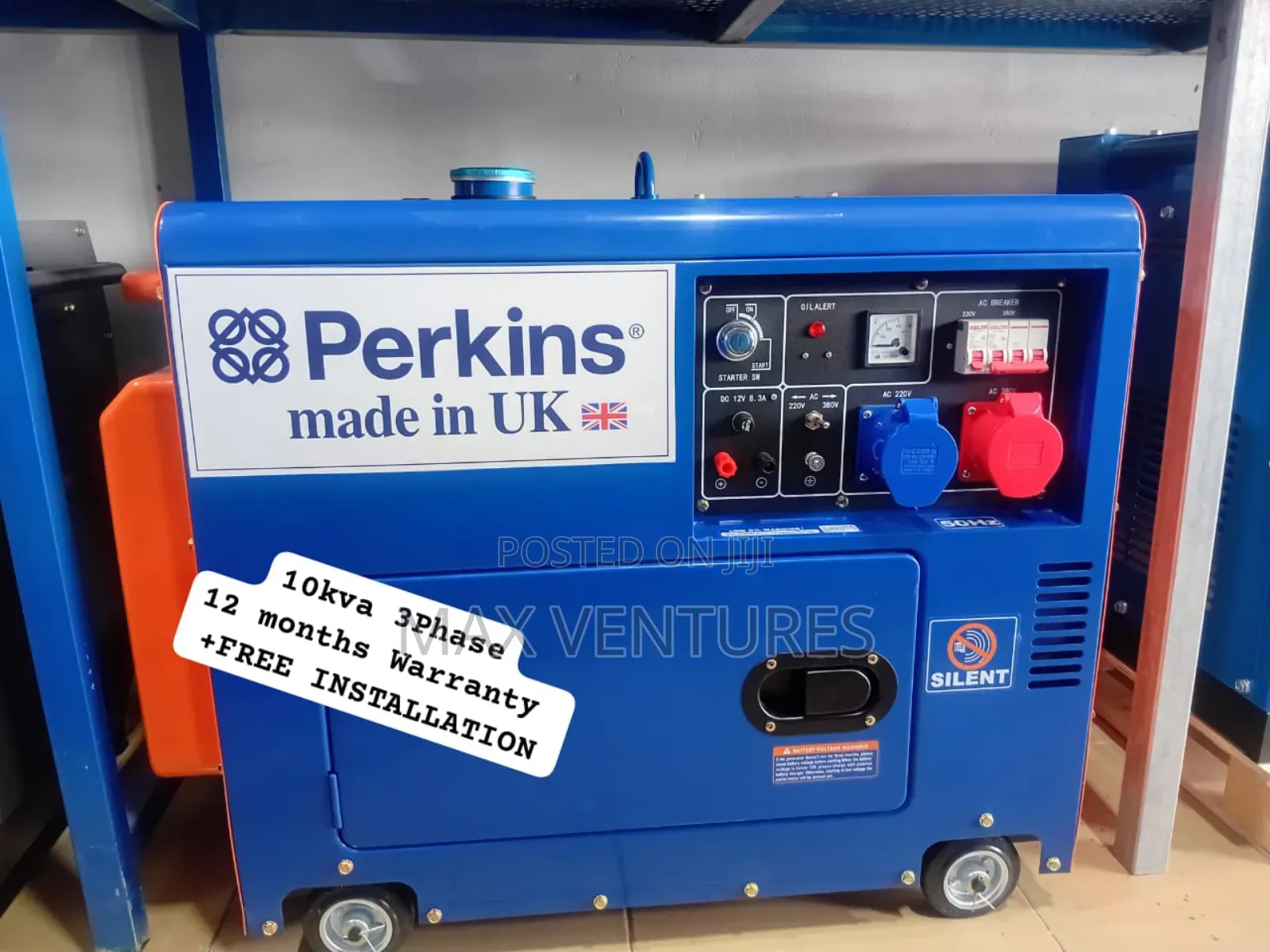 10kva Diesel Perkins 3phase Generator High Capacity 3phase