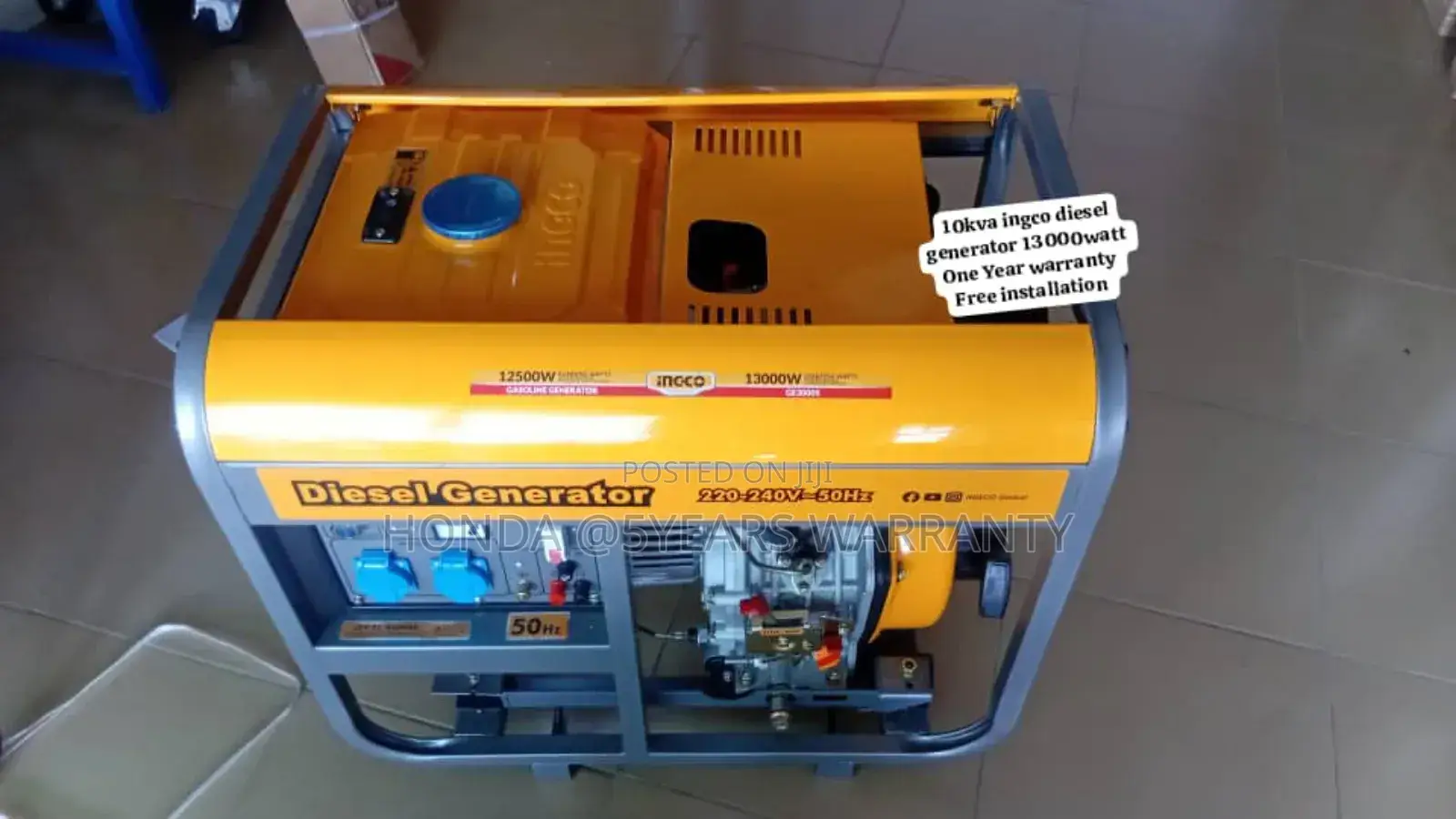 Power Your Way Ingco 10kva 13000watt Diesel Generator 10kva
