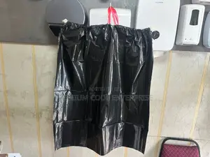 100l Black Trash Bin Liner Bags With Handle – 120pcs