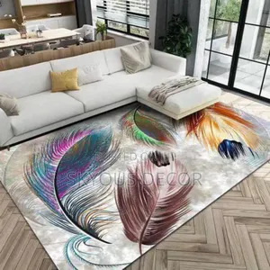3d Carpet With a Fluffy Feathers Design