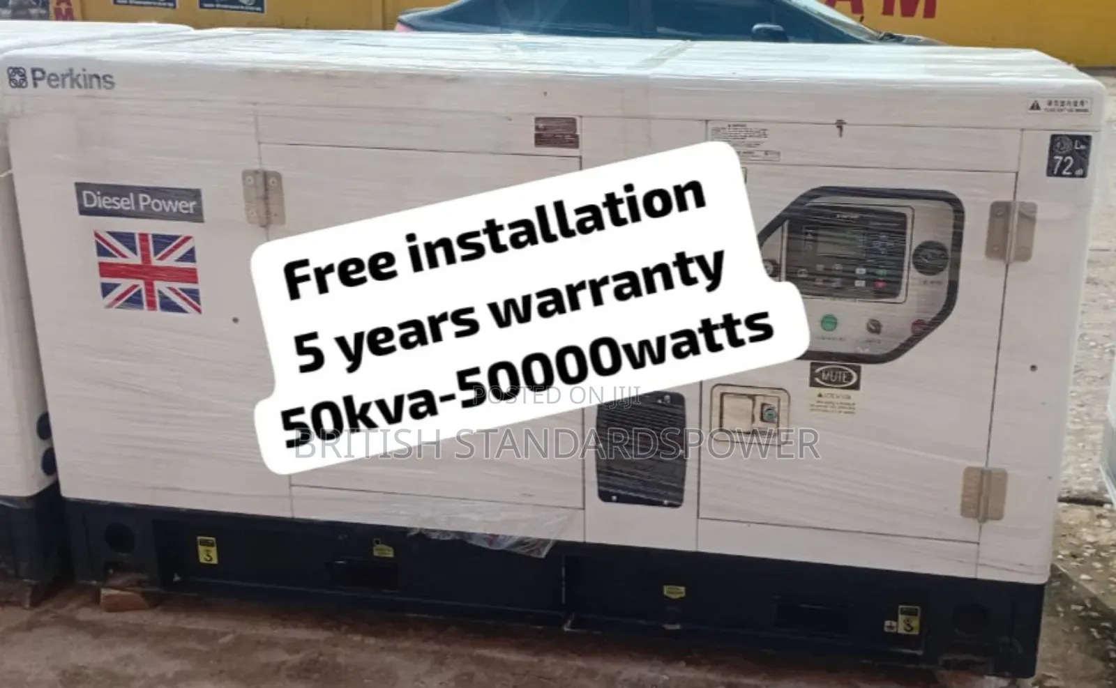 50kva Silent Diesel Generator With Ventilated Engine