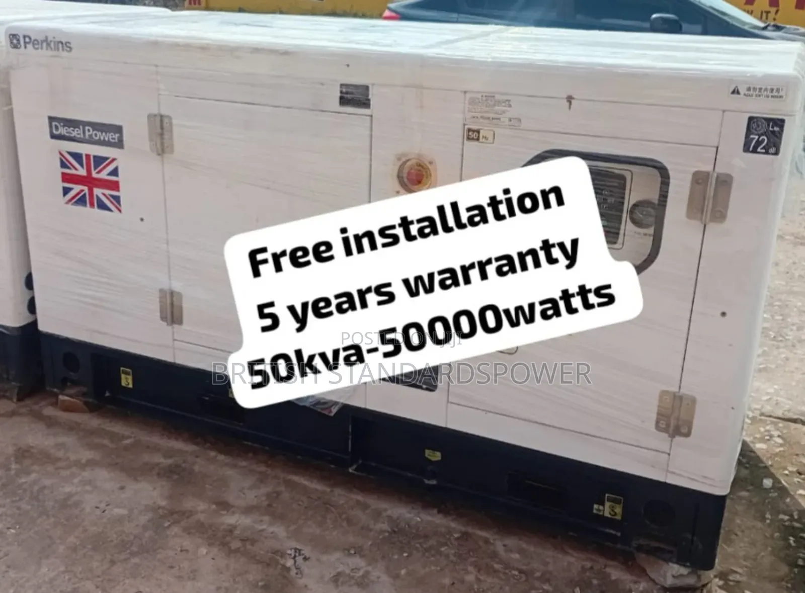 Air Forced Cooled Engine 50kva Silent Diesel Generator